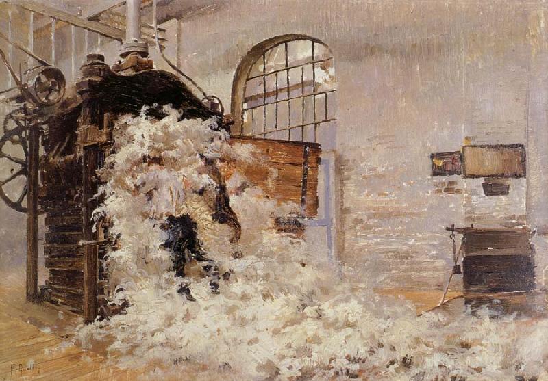 Gueldry Ferdinand-Joseph Scene de triage de la laine a Roubaix oil painting image
